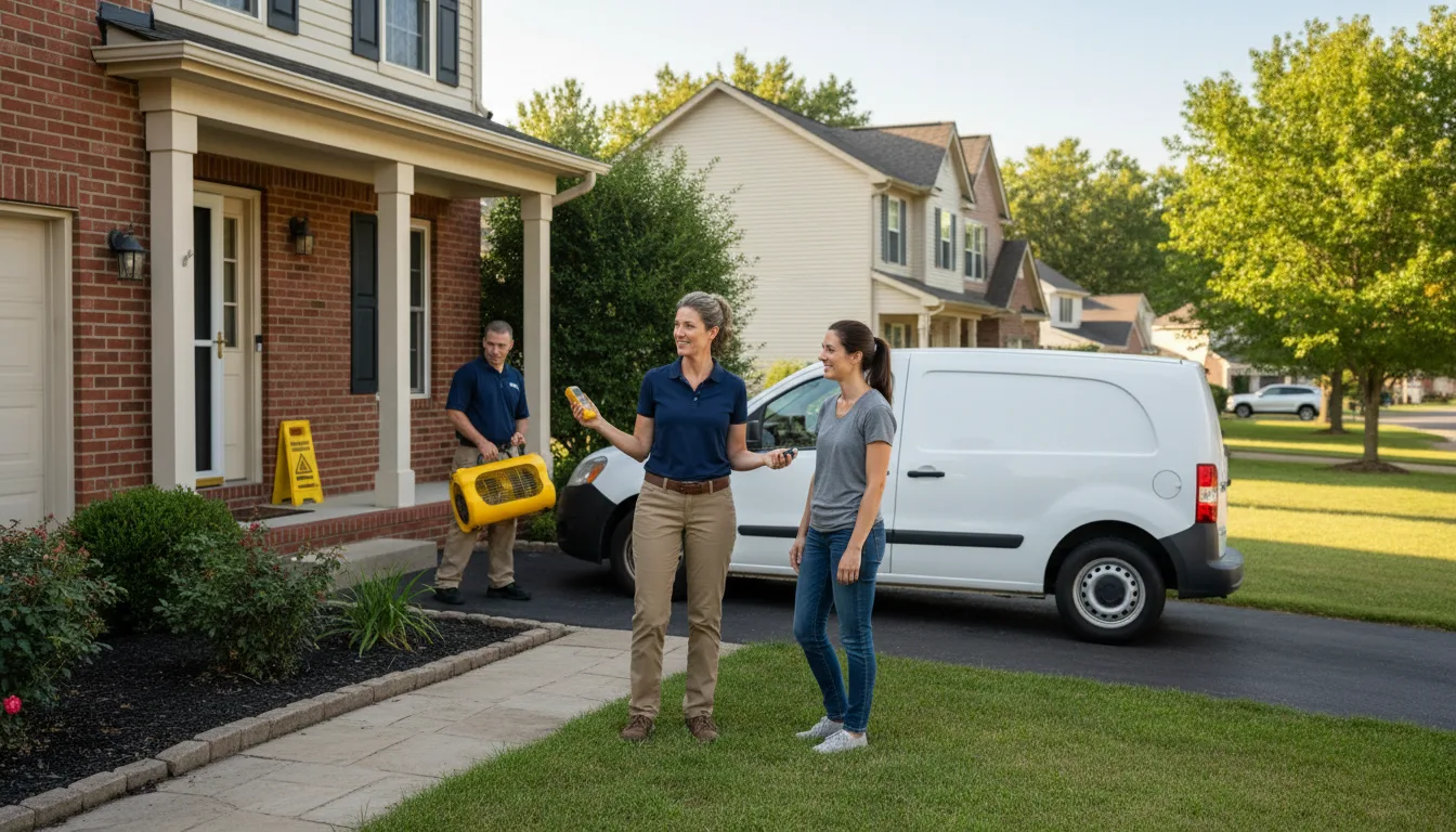 Residential water damage restoration in Pender, NE